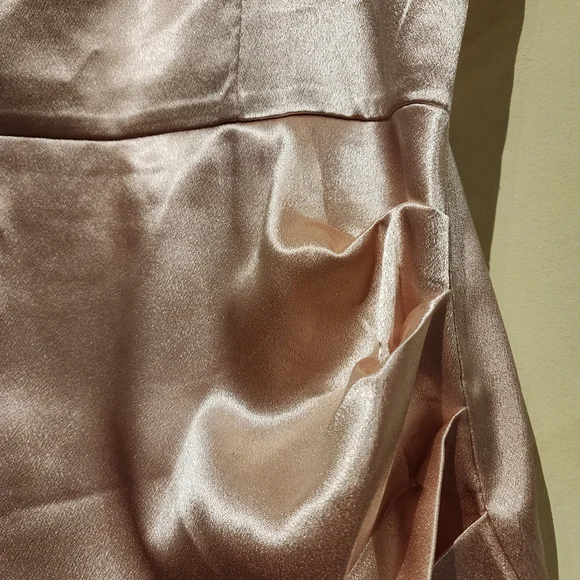 π Wrap Satin Bodycon Dress - Picture 5 of 6